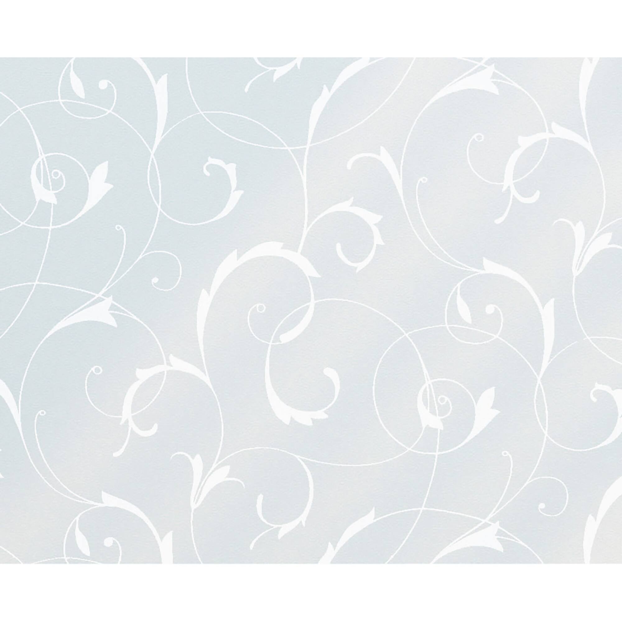 Brewster Scroll Flower Static Window Film